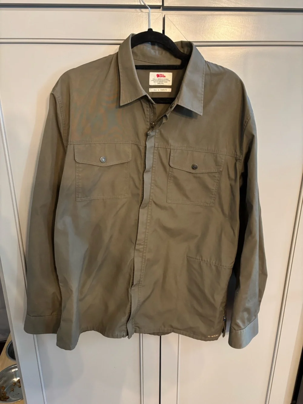 Fjallraven G-1000 Canvas Full Zip Utility Shirt Jacket Olive Men's Size Small L - Picture 1 of 6